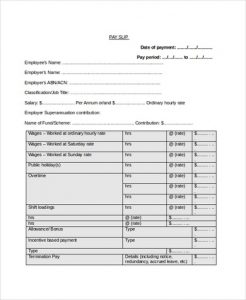 Payslip Template pdf free download - INFOLEARNERS