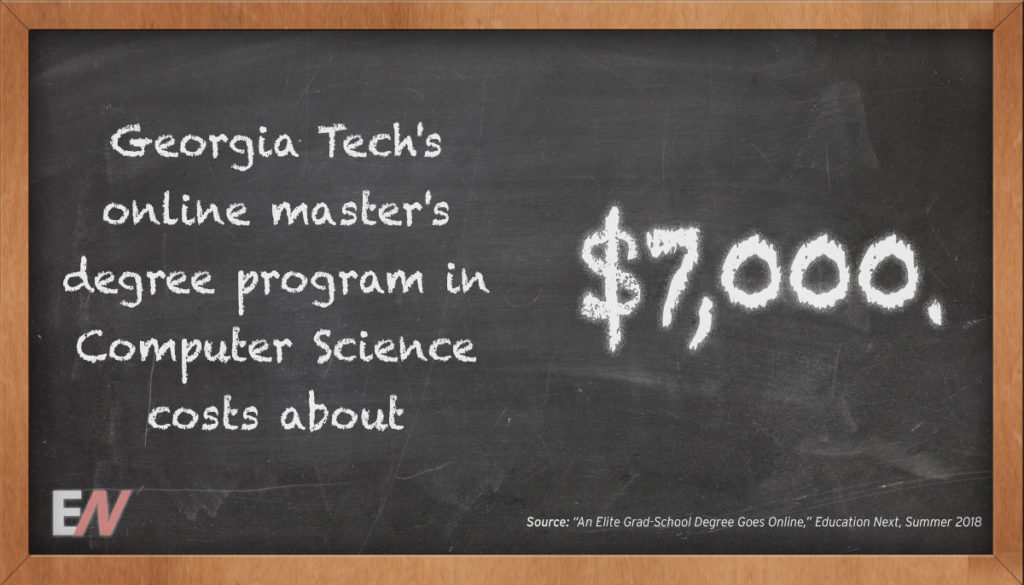 EdStat: Georgia Tech's Online Master's Degree Program in Computer Science  Costs About $7,000 - Education Next