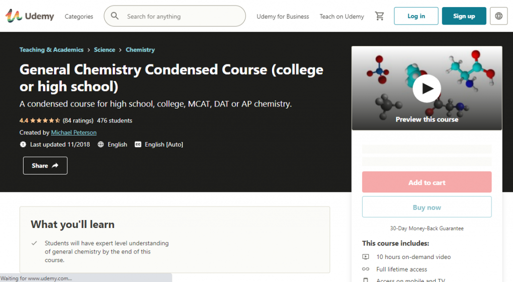 General Chemistry Condensed by Udemy