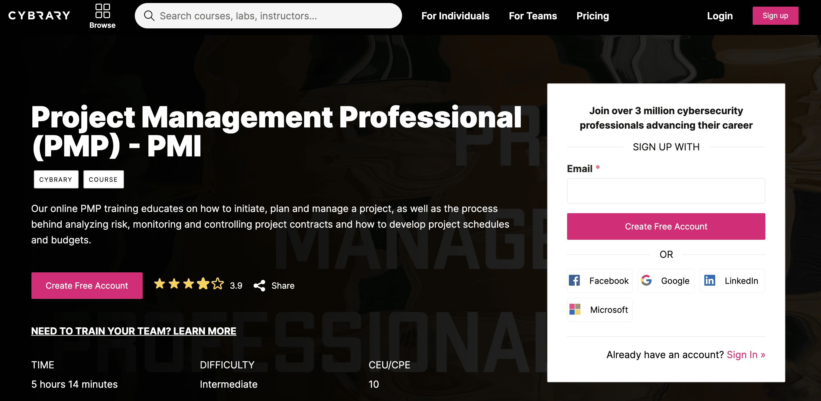 Cybrary Project Management Courses