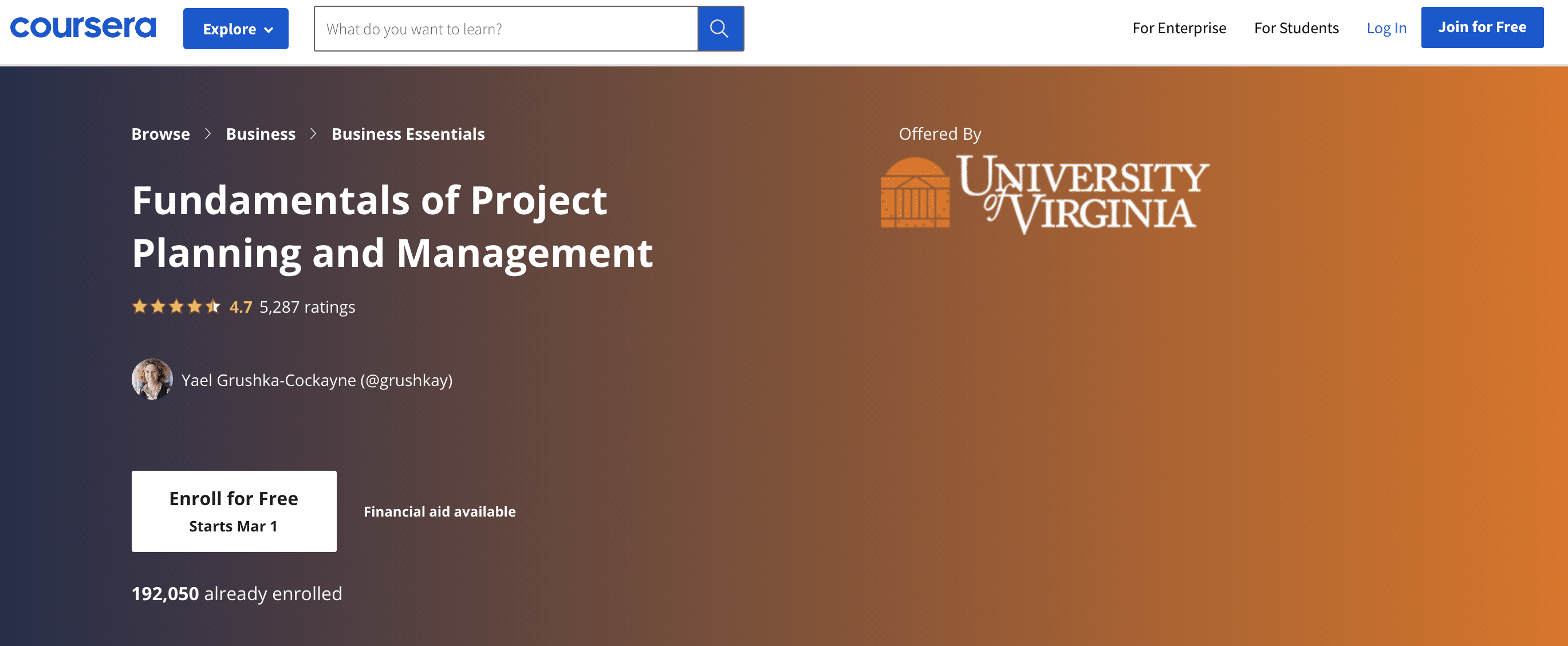 Coursera Project Management Courses