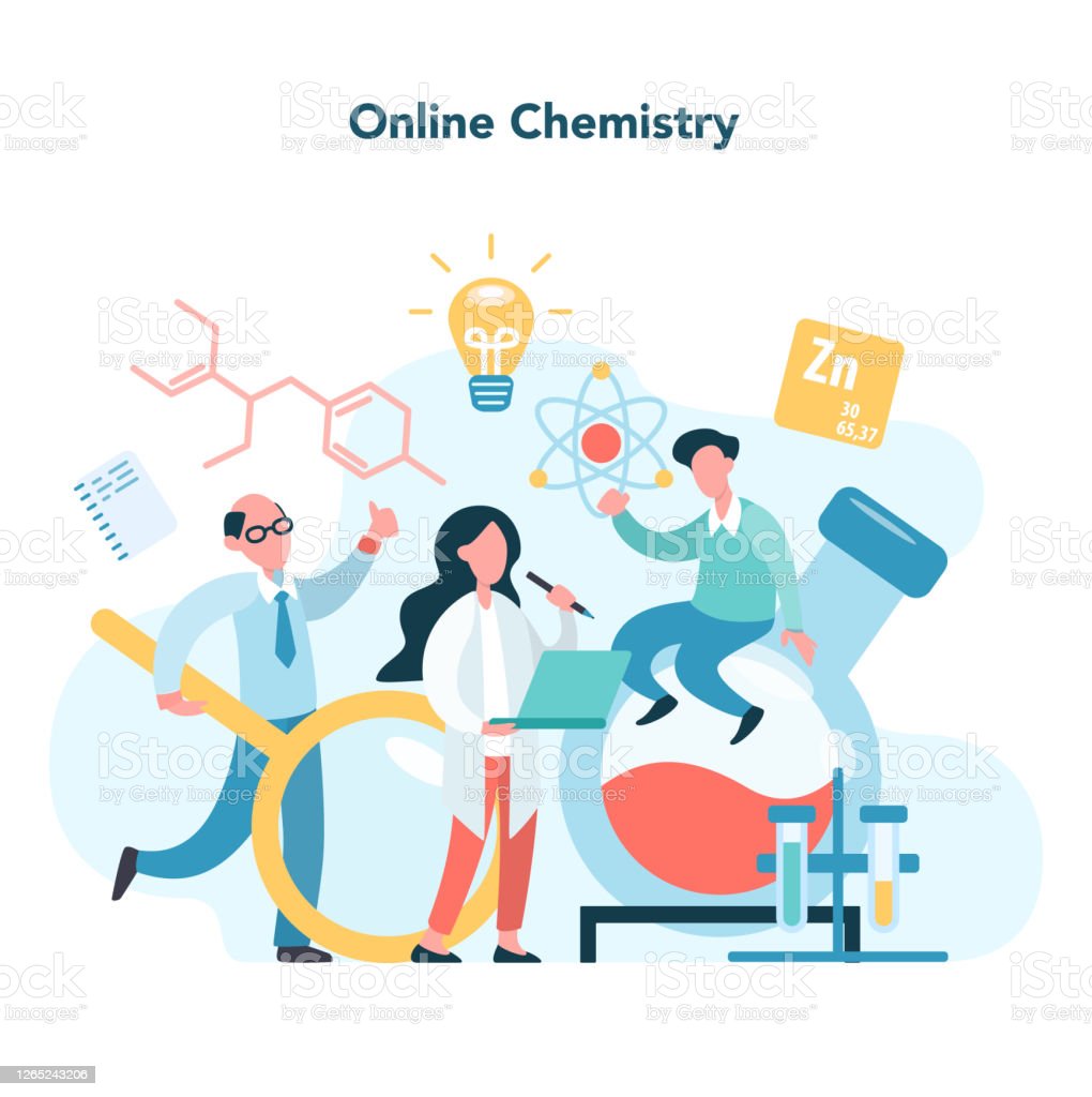 Chemistry Online Studying Concept Online Course Or Webinar Stock  Illustration - Download Image Now - iStock