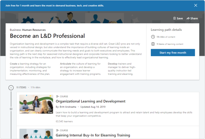 Become an L&D Professional: Learning Path (LinkedIn Learning)