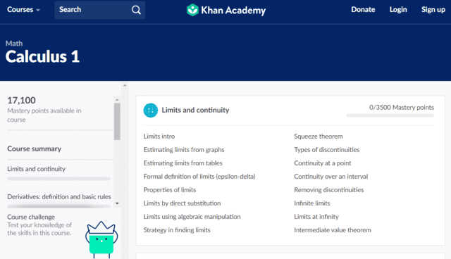 khanacademy learn calculus lessons online