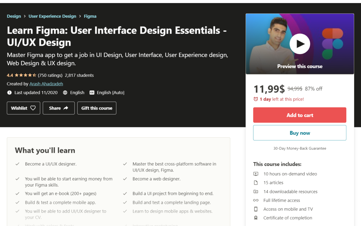 figma tutorials courses ui design essentials